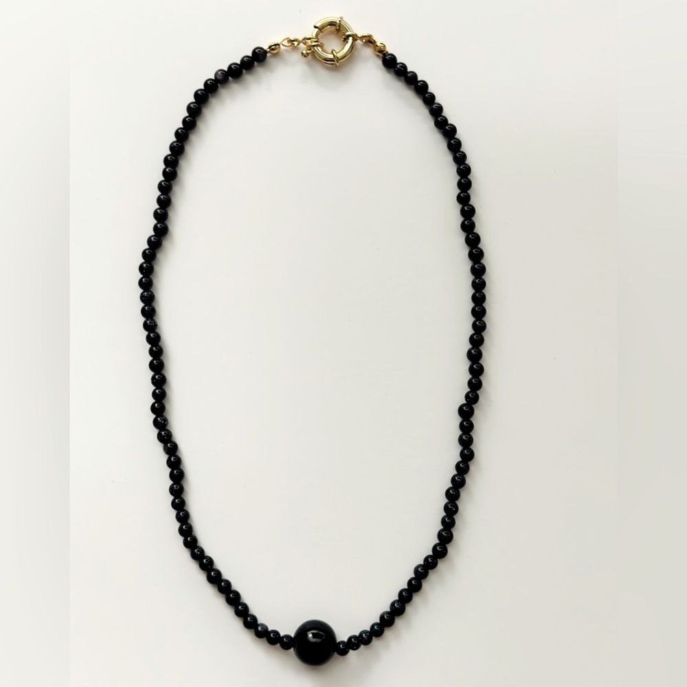Night Sky Blue Goldstone Necklace
